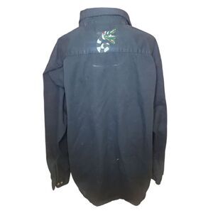 Beetlejuice Sandworm Upcycled Flannel | Large